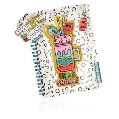 Obrázek NPW NPW53005 Spiralbinder Notizbuch mit Federmäppchen Notizblock Vibe Squad