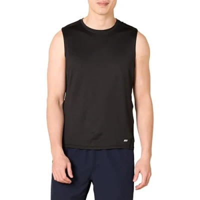 Obrázek Amazon Essentials Herren Muscle Shirt aus Tech Stretch, Schwarz, S