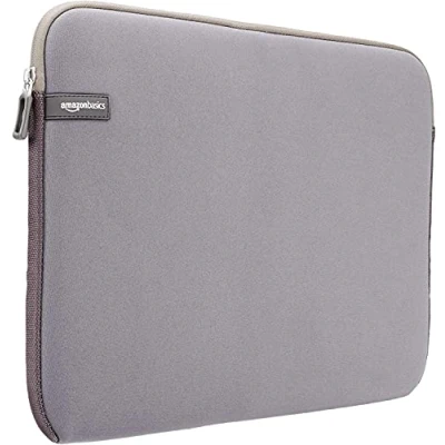 Obrázek Amazon Basics Ochranné pouzdro na notebook, pro úhlopříčku obrazovky 15,6 palců, šedé