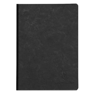 Obrázek Clairefontaine 795421C sešit A5, len, Age Bag, kostkovaný, 96 listů, černý