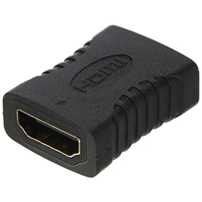 Obrázek HDSupply X HA040 HDMI zdířka na zdířku adaptér (pozlacená, FullHD, 1080p) černá