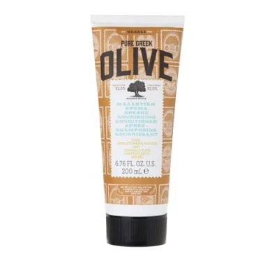 Obrázek KORRES Olive výživný kondicionér, kondicionér s extra přírodním olivovým olejem, pro intenzivní vlhkost a péči, veganský, 200 ml