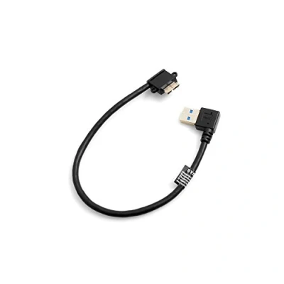 Obrázek System S Micro USB 3. 0 na A krátký kabel úhlový konektor 90 stupňů 26 cm