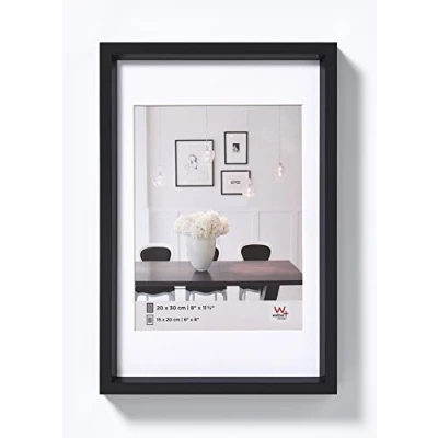 Obrázek walther design rám obrazu černý 20 x 30 cm s paspartou, ocelový plastový ES030B