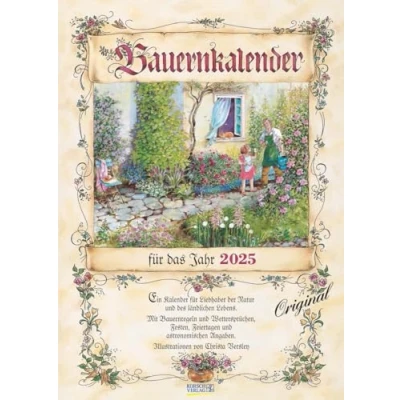 Obrázek Bauernkalender 2025: Wandkalender mit Bauernweisheiten und passenden Bildern. DIN A3.