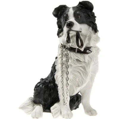 Obrázek Lesser and pavey LP08278 Figur Sitting Border Collie Walkies 1 Stück 15 x 9 17 cm Zubehör, Mehrfarbig, H17