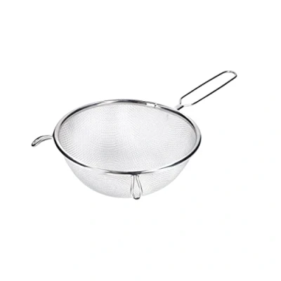 Obrázek KitchenCraft Großes feinmaschiges Metallsieb für die Küche, Rundsieb aus Edelstahl, 18 cm, 1 Stück, Silber