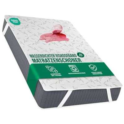 Obrázek Utopia Bedding Chránič matrace 180 x 200 30 cm, vodotěsný, měkká viskóza, s elastickými rohovými pásky, certifikováno podle Öko Tex, podložka na matraci prodyšná, ochrana