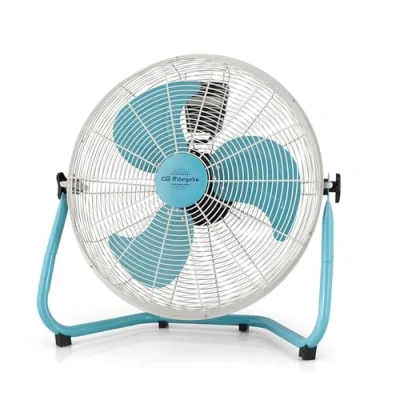 Obrázek Orbegozo PW 1546 průmyslový ventilátor Power Fan, tři stupně, listy z kovu, držadlo, 130 W, modrá a bílá