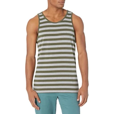 Obrázek Amazon Essentials Herren Tanktop, Normale Passform, Dunkelgrün/Hellgrau Meliert, XL