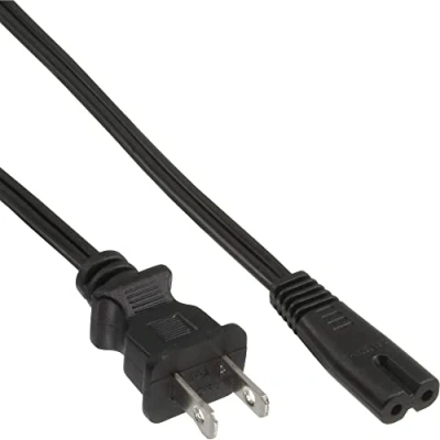 Obrázek InLine 16654P síťový kabel, síťová zástrčka Japonsko na Euro 8 C7 konektor, černý, 1,8 m
