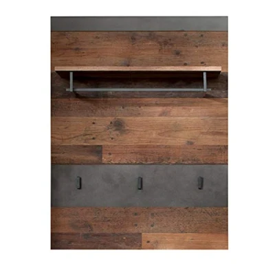 Obrázek trendteam smart living Šatní panel šatní skříň Indy rozměry sestaveného (š x v h) 80 106 29 cm barva grafit šedá Matera s Old Wood 187944223