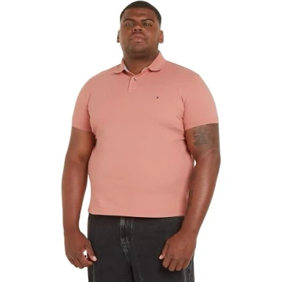 Obrázek Tommy Hilfiger Pánské tričko S krátkým rukávem 1985 Regular Fit, Růžová (Teaberry Blossom),