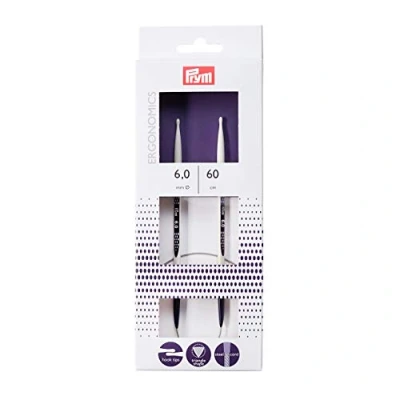 Obrázek PRYM Rundstricknadel, ergonomisches Design/Nadeln, Kunststoff, Mehrfarbig, 4,5 mm, 60 cm Länge