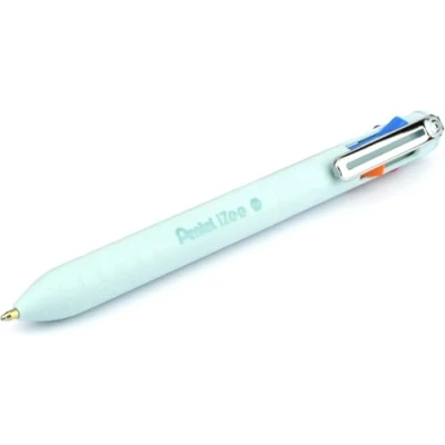 Obrázek Pentel BXC470 LC 4barevné kuličkové pero iZee, výběr barev (oranžová/světle modrá/růžová/fialová) přes boční tlačítko v barvě psaní, tloušťka čáry 0,5 mm, doplňovací, 1 kus