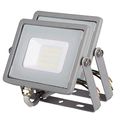 Obrázek ZONE LED Sada venkovní svítidlo, 20 W, 4000 K neutrální bílá, 1600 lumenů, IP65, světlomet, vodotěsný svítidlo pro zahradu, garáž, dvorek, dveře,