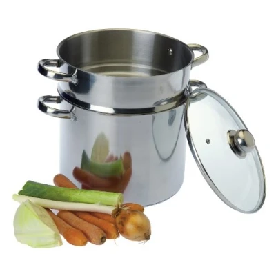 Obrázek Baumalu 342646 hrnec s kuskusem, 11 l, 26 cm, ocel, stříbrná