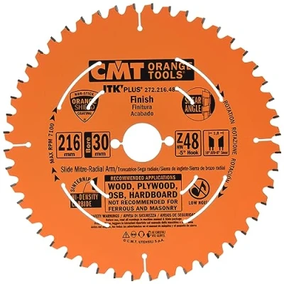 Obrázek CMT ORANGE TOOLS 272.216.48M ITK PLUS KREISSÄGEBLATT HM 216X1.8X30 Z=48 ATB+SHEAR 5