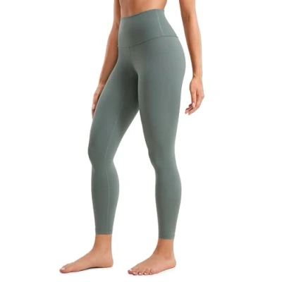 Obrázek CRZ YOGA Butterluxe dámské sportovní legíny s vysokým pasem neprůhledné na jógu kalhoty Workout Gym 64 cm/71 cm, šalvěj