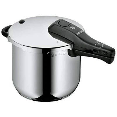 Obrázek WMF Perfect Schnellkochtopf Induktion 6,5l, Dampfkochtopf, Cromargan Edelstahl poliert, 2 Kochstufen, Einhand Kochstufenregler