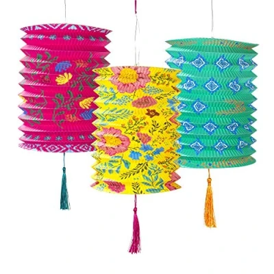 Obrázek Talking Tables PAPERLANTERN Paper Lanterns 3Pk, Papier, Boho Papierlaternen, 3 Stück
