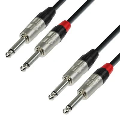 Obrázek Adam Hall Cables 4 STAR TPP 0300 Twinkabel REAN 2 x konektor TS na jack 3 m