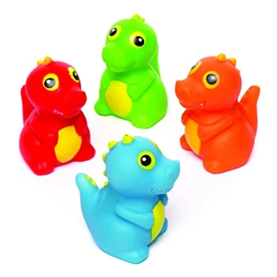 Obrázek Baker Ross Stříkaná voda &quot;Dinosaurus&quot; (4 kusy) plovoucí gumové stříkance do vany nebo bazénu