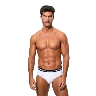 Obrázek abanderado Herren Slip Con Cinturilla Extra Suave De Algodón Elástico Unterkleid, Weiß (Blanco 001), Large (Herstellergröße: L/52)