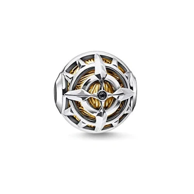 Obrázek Thomas Sabo Dámský korálek černý Karma Beads 925 Sterlingové stříbro K0335 641 11, stříbro, zirkony.