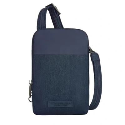 Obrázek Travelon Unisex Erwachsene Anti Theft Metro Stadium Mini Crossbody Umhängetasche, Marineblau, meliert