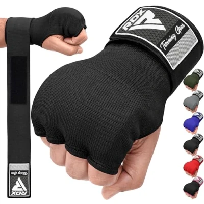 Obrázek RDX Gelové vnitřní rukavice Boxy MMA Muay Thai Training, elastické boxerské bandáže 75 cm dlouhé na zápěstí, pro bojové sporty Sparring ruční Inner Boxing Gloves Punchingové
