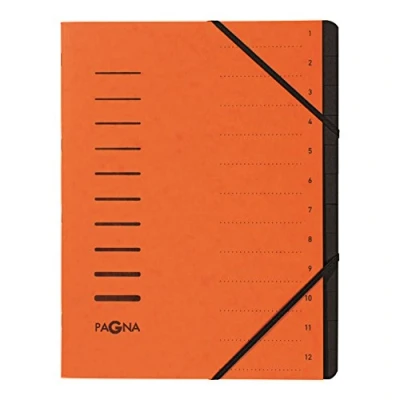 Obrázek Desky Pagna, 12dílný pořadač, Oranžová
