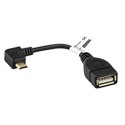 Obrázek mumbi OTG USB adaptér kabel (micro B datový zahnutý 11 cm)