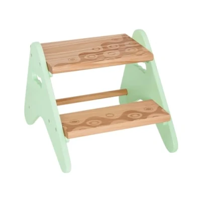 Obrázek B. spaces Stabiler Tritthocker Kinder aus Holz Hocker, Schemel mit 2 Stufen Kindermöbel mintfarben für Bad, Küche, Kinderzimmer ab Jahre, Klein, Mint