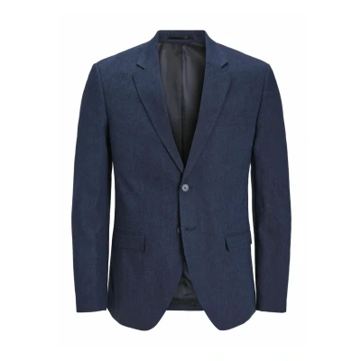 Obrázek JACK&amp;JONES Herren JPRRIVIERA Linen SN Slim Blazer, Dark Navy/Fit:Slim FIT, 46