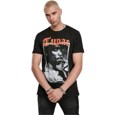 Obrázek Mister Tee Pánské tričko Tupac California Love, černá