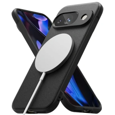 Obrázek Ringke Onyx Magnetic [kompatibilní s MagSafe] pro Pixel 9, pevné uchopení protiskluzové proti otiskům prstů odolné poškrábání Robustní TPU nárazuvzdorné pouzdro na mobil magnetické nabíjení