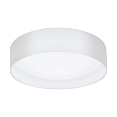 Obrázek EGLO LED stropní svítidlo Pasteri, 1 plamenné textilní svítidlo, materiál: ocel, látka, plast, barva: bílá, Ø: 32 cm
