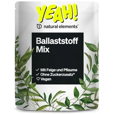 Obrázek Mix vlákniny 600 g 9 přírodních zdrojů s inulinem a akáciovými vlákny dobře stravitelné pro střeva veganské, bez přidaného cukru vyrobeno v Německu laboratorně testováno