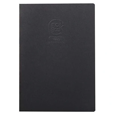 Obrázek Clairefontaine 60362C Zeichenbuch / Skizzenheft Crok&#039;Book DIN A4 21x29,7 cm Hochformat, 20 Blatt 160g, ideal zum Skizzieren, Zeichnen &amp; Notizen, Einband personalisierbar, Schwarz, 1 Stück
