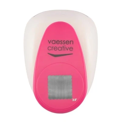 Obrázek Vaessen Creative 21493 004 děrovačka Giant hranatá mušle 8, 9 cm, kov, plast, fialová, 16,3 x 12,5 9,4 cm