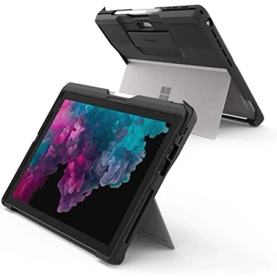Obrázek Kensington BlackBelt robustní pouzdro pro Surface Go, ochrana proti pádu podle vojenského standardu integrované poutko na ruku s pohodlným lemováním psaní a kreslení, K97454EU