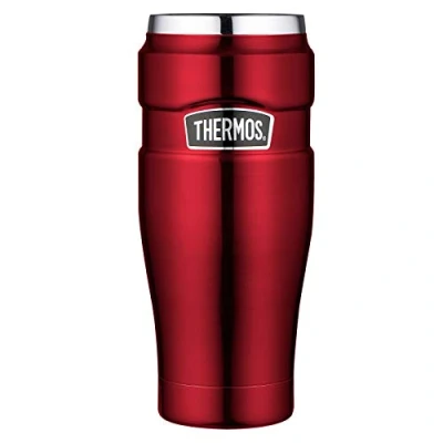 Obrázek THERMOS 4002.248.047 Termo hrnek na kávu z nerezové oceli, brusinka oceli 0,47 l, 7 hodin horká, 18 studená, bez BPA