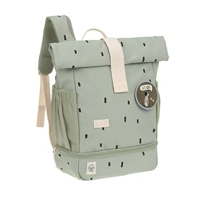 Obrázek LÄSSIG Kindergartenrucksack Kinderrucksack Rolltop mit Brustgurt ab 3 Jahren 11 Liter / Mini Backpack Happy Prints Oliv