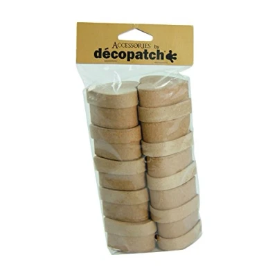 Obrázek Décopatch EV008O balení s 10 krabičkami ve tvaru srdce (z papír mache na zdobení a personalizaci, 5 x 3 cm, ideální šperky, bonbóny nebo malé předměty) 1 v kartonové hnědé