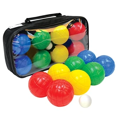 Obrázek Schildkröt® Sada Fun Boccia, 4 x 2 plastové kuličky, 1 cílová koule, v uzavíratelné přepravní tašce, 970009