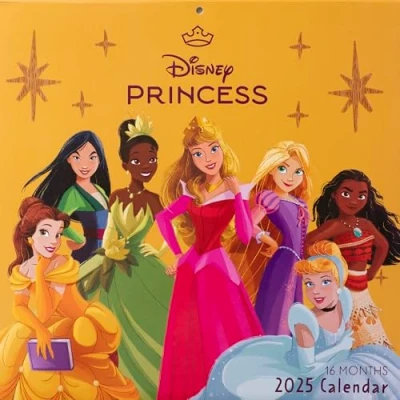 Obrázek Disney Princess 2025 30X30 brožurní kalendář