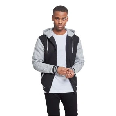 Obrázek Urban Classics 2TONE ZIP Hoody Mikina na zip, Muži, Velikost: 5XL, Black/grey