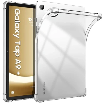 Obrázek TiMOVO pouzdro pro Samsung Galaxy Tab A9+/A9 Plus 5G 11 palců 2023 SM X210/X216/X218, štíhlé lehké ochranné s průhlednou zadní stranou TPU A9+ tablet, průhledný