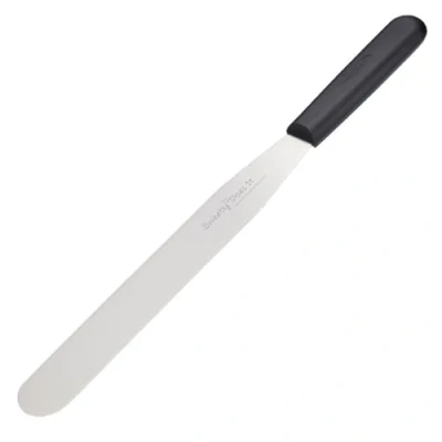 Obrázek KitchenCraft Sweetly Does It Nůž na palety, ušlechtilá ocel čepel s komfortní rukojetí, délka 25 cm, 1 sada, stříbrná / černá